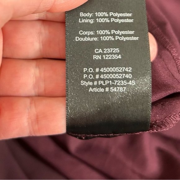 Aritzia Babaton Jude Skirt High Waisted Pleated Midi Burgundy Size Small - Picture 8 of 14